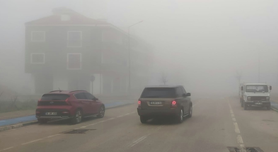 Bursa'da yoğun sis etkili oldu!