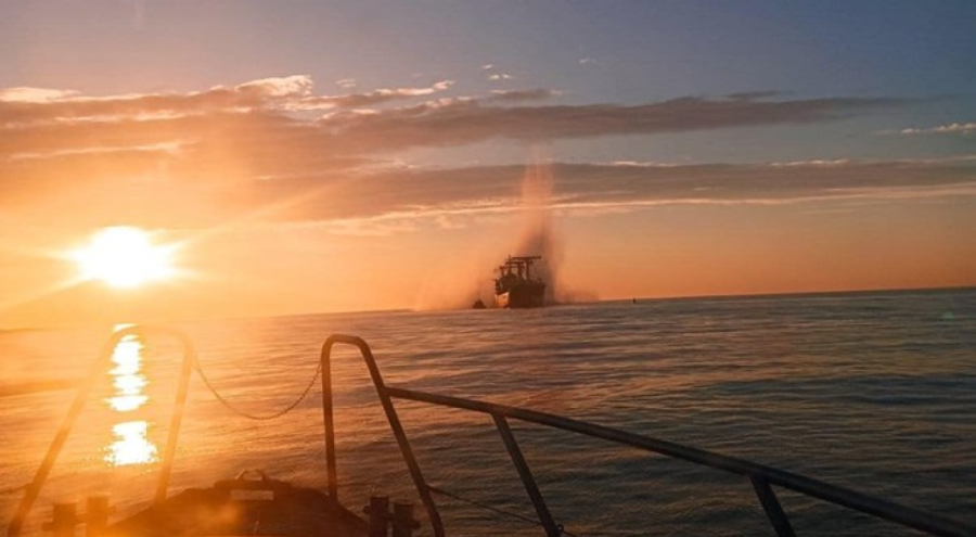 Tuna Nehri'nde gemi mayına çarptı