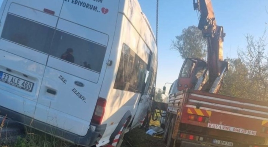 Vinç operatörü feci şekilde can verdi