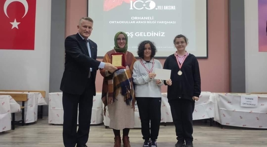 Orhaneli ilçesinde öğrenciler arasında bilgi yarışması yapıldı