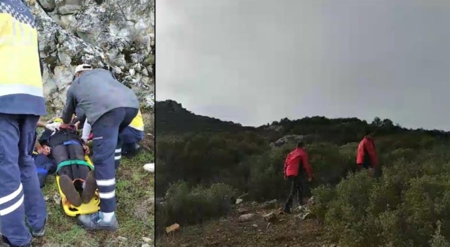 Burdur'da mantar toplamaya giden adam uçurumdan düştü!