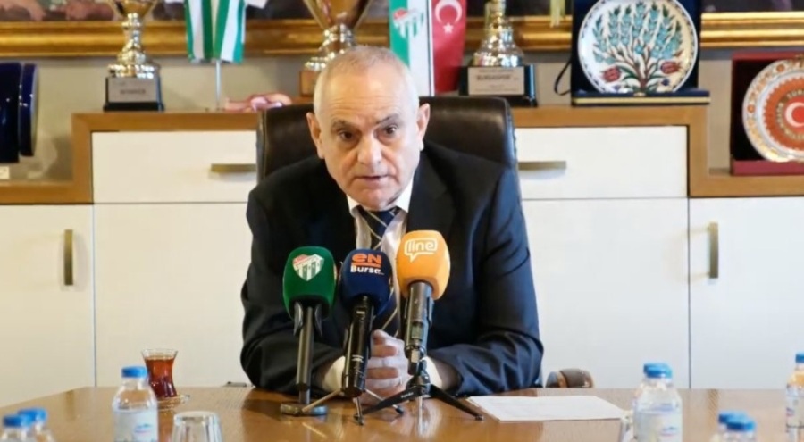Bursaspor Başkanı Günay: 1 milyon TL vergi borcu kapatılmıyorsa biz değil Bursa eleştirilmeli