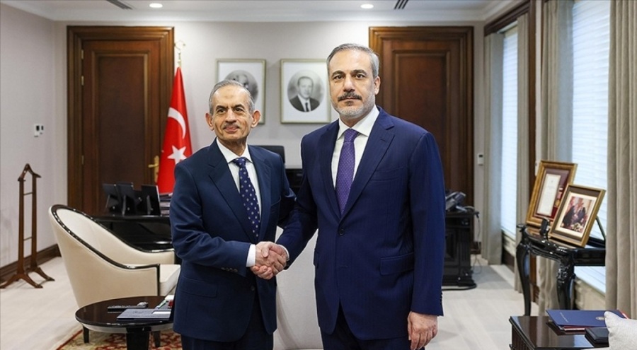 Bakan Fidan Irak Türkmen Cephesi Başkanı Turan'ı ağırladı