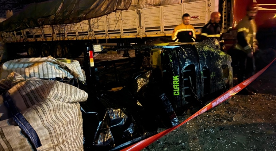 Bursa'da forkliftin altında kalan işçi feci şekilde can verdi!