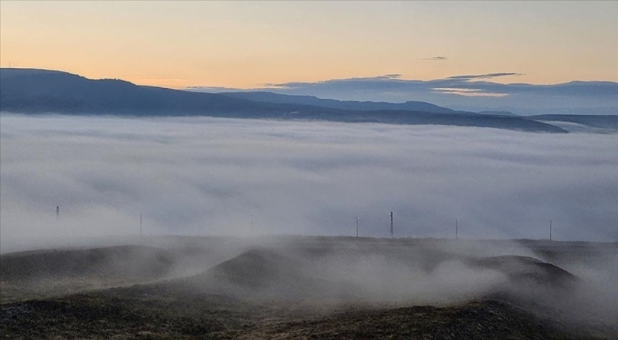 Çankırı-Ankara kara yolunda sis ulaşımı olumsuz etkiliyor