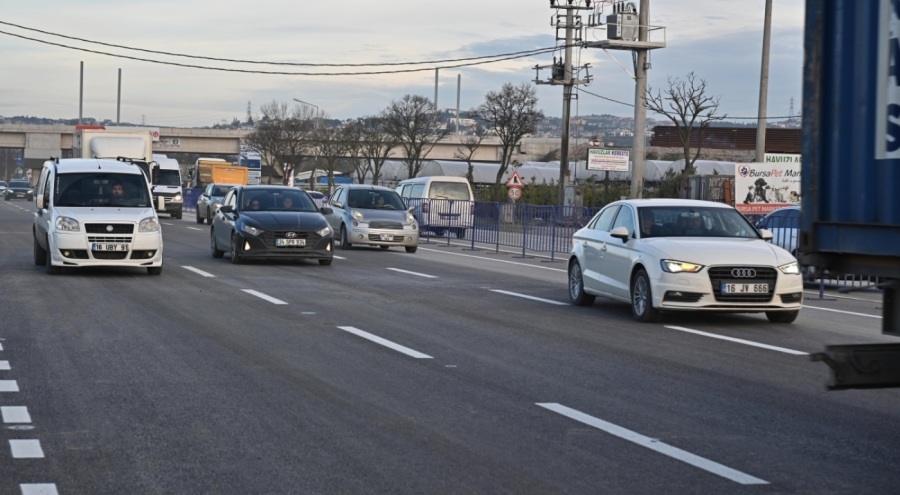 Bursa Mudanya Yolu'ndaki çalışmalar sona erdi