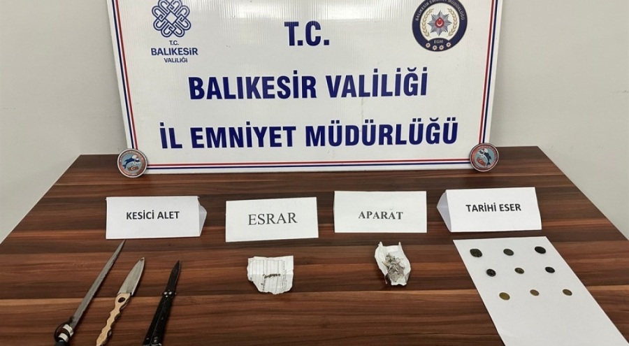 Balıkesir'de 6 şahsa uyuşturucu operasyonu