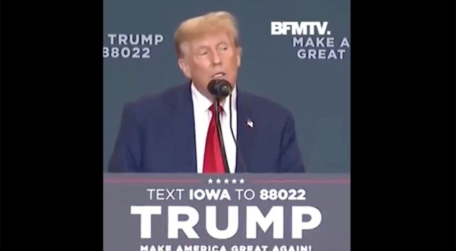 Trump, Fransa Cumhurbaşkanı Macron'un taklidini yaptı