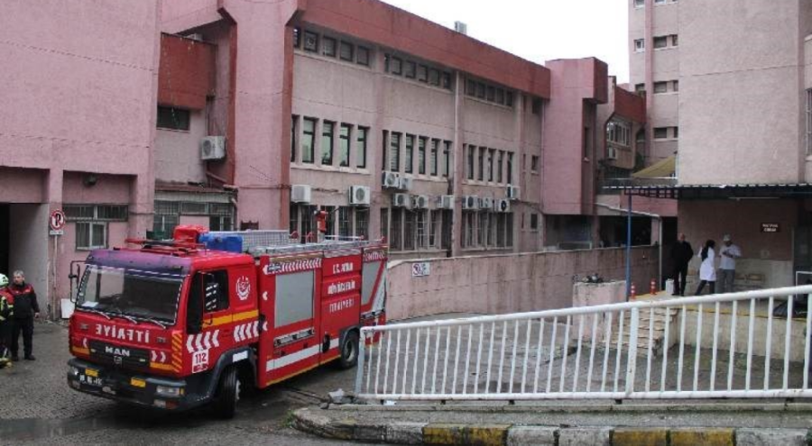 Hastanede yangın paniği