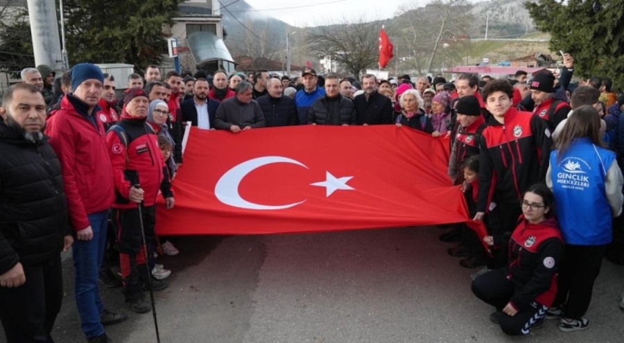 Gürsu'da Sarıkamış Şehitlerini Anma Yürüyüşü düzenlendi