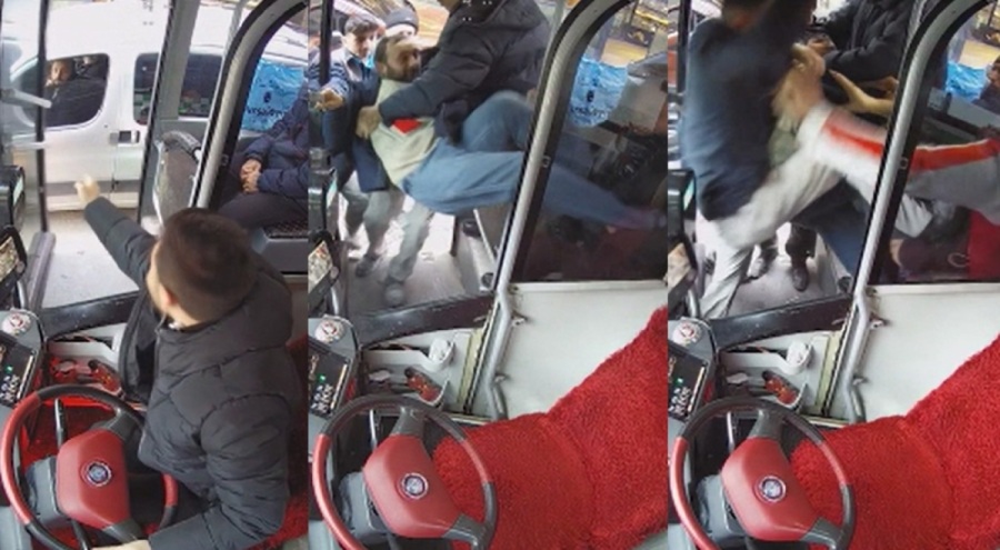 Bursa'da otobüs şoförünü darbettiler!