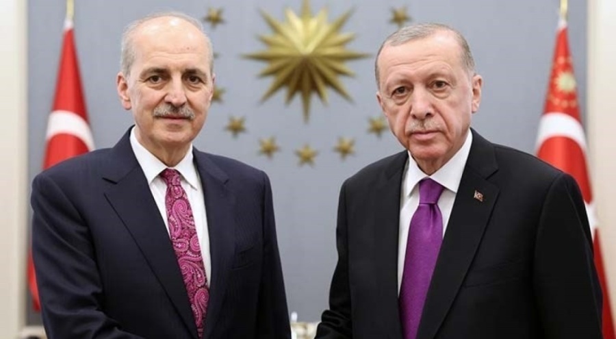 Erdoğan, TBMM Başkanı Kurtulmuş ile buluştu