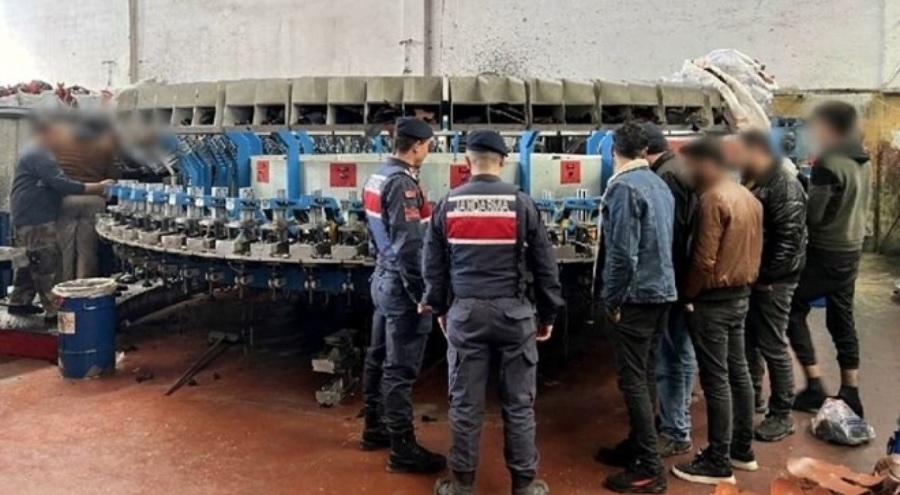 Düzensiz göçmen çalıştıran işletmeye 8,2 milyon lira ceza kesildi