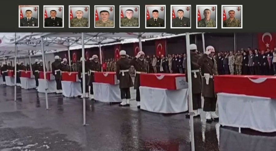 Pençe-Kilit şehitleri törenle memleketlerine uğurlandı