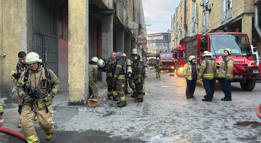 İstanbul'da sanayi sitesinde korkutan yangın