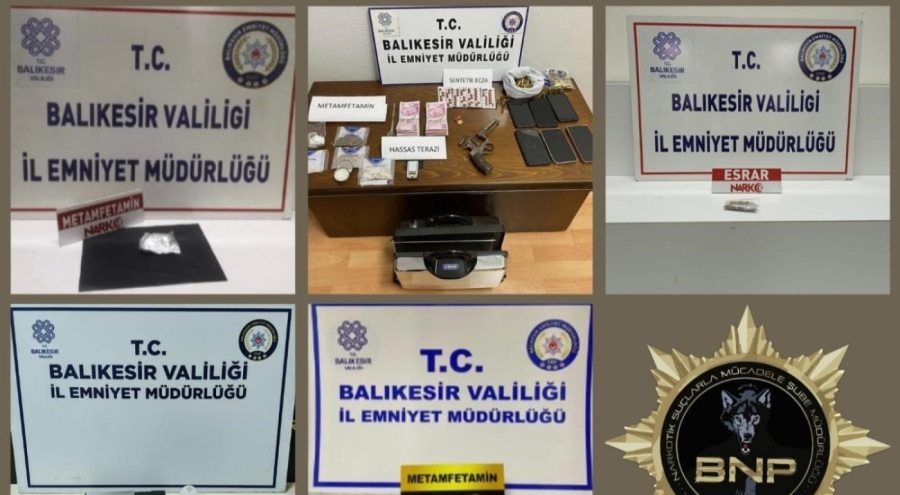 Balıkesir'de 7 zehir taciri tutuklandı