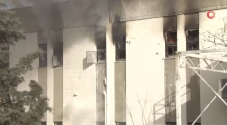 Ankara'da elektronik yedek parça üretim fabrikasında korkutan yangın