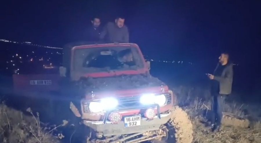 Bursa'da lastiği kopan araçla kilometrelerce yol gitti!
