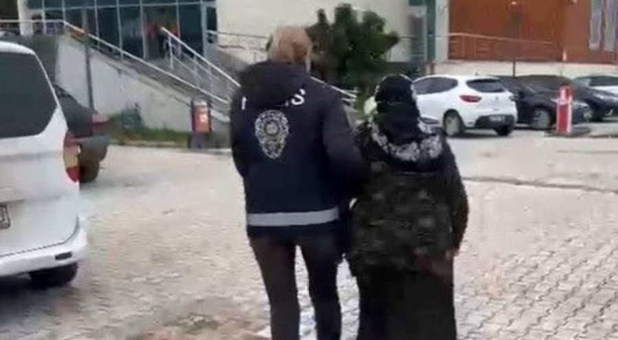 Hırsız komşu kadına gözaltı!