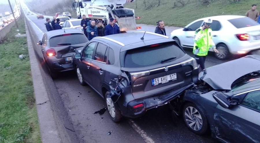 10 araçlı zincirleme kaza