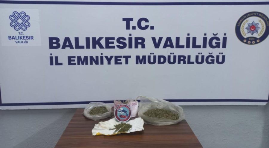 Balıkesir'de operasyonda 3 şüpheli yakalandı