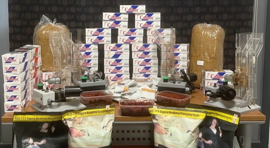 Yalova'da kaçak sigara operasyonu