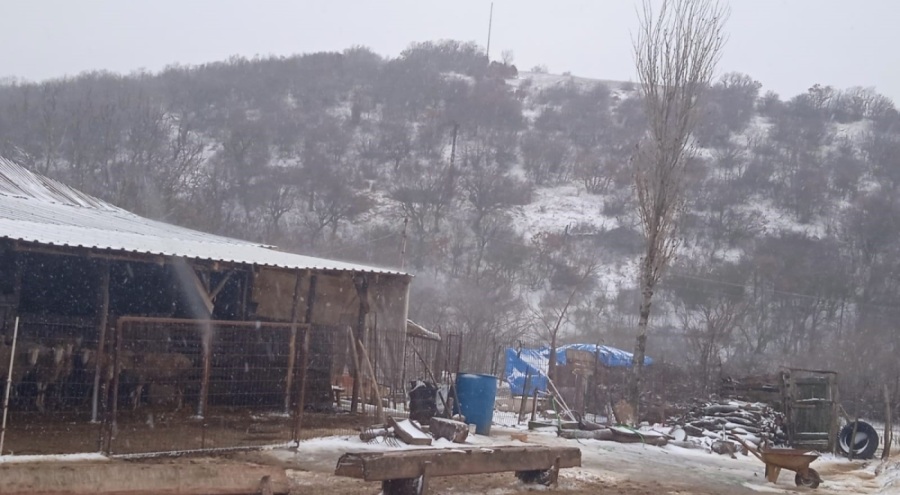 Edirne'de beklenen kar yağışı başladı