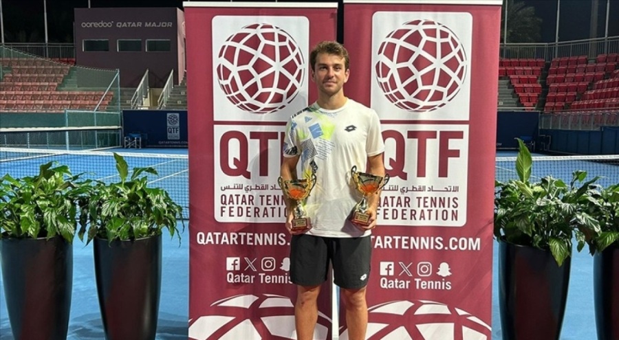 Milli tenisçi Kırkın'dan çifte şampiyonluk