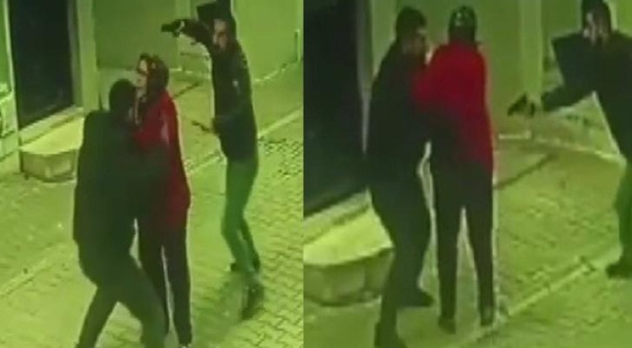 Silahlı düelloda sokakta yürüyen kadını kalkan yaptı!