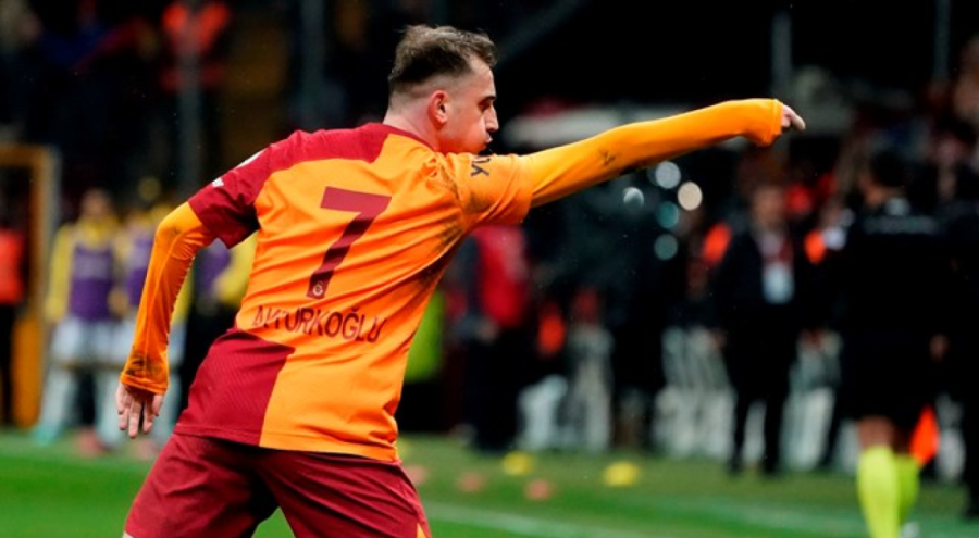 Galatasaraylı Kerem Aktürkoğlu bu sezonki 12. golünü kaydetti