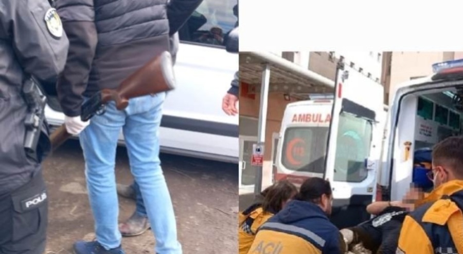 Tartıştığı tüfekle oğlunu vurdu!
