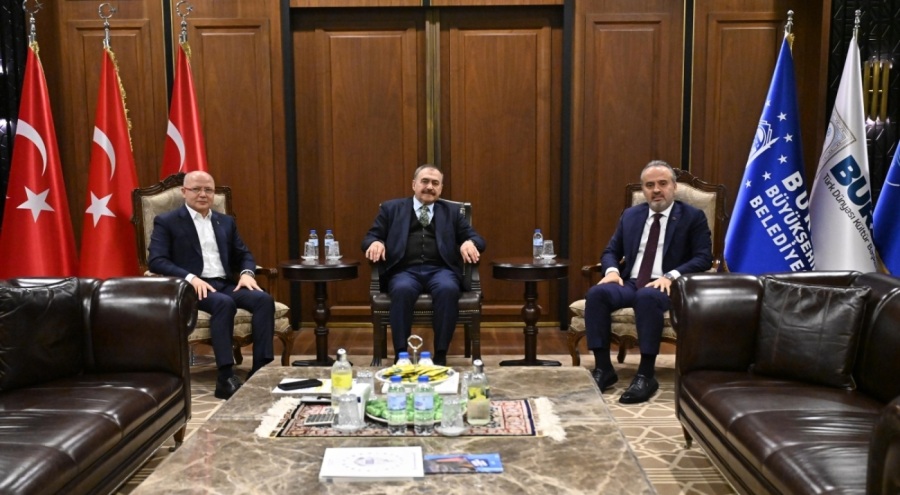Eski Bakan Eroğlu, Başkan Aktaş'ı ziyaret etti