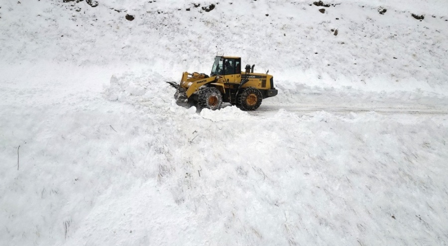 Bayburt'ta çığ düştü