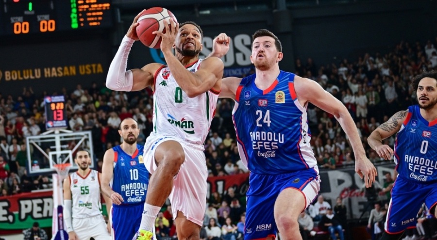 Pınar Karşıyaka'dan Anadolu Efes'e 18 sayı fark attı