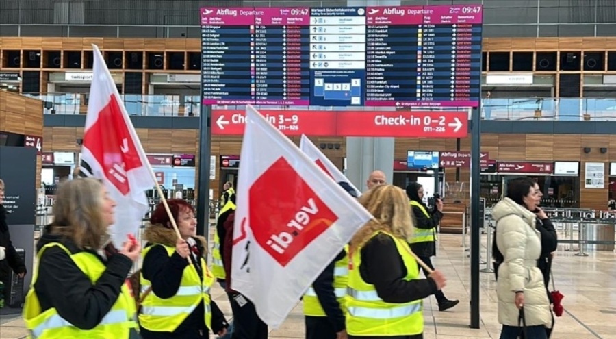 Almanya'da havalimanı çalışanları greve gidiyor