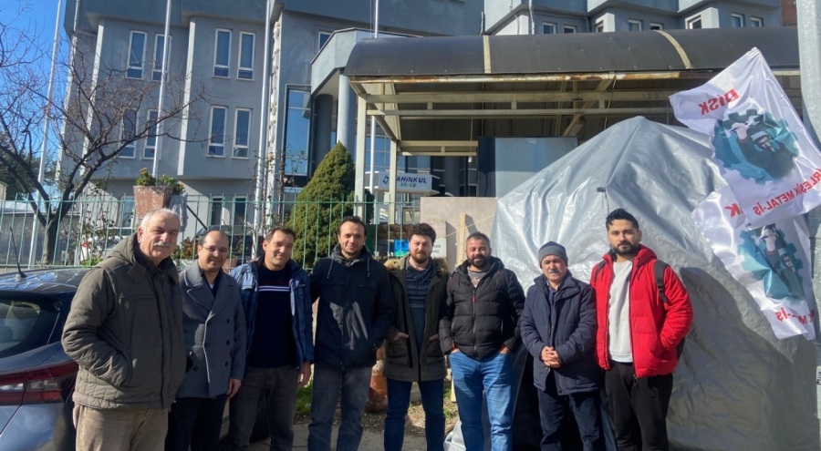 Emek Partisi Bursa İl Örgütü'nden grevdeki Şahinkul işçilerine destek