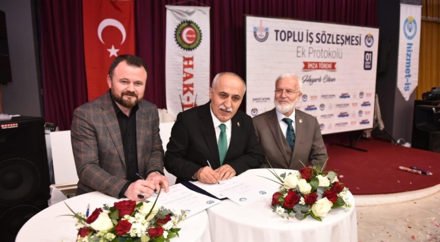 Yenişehir'de belediye işçilerine zam yapıldı