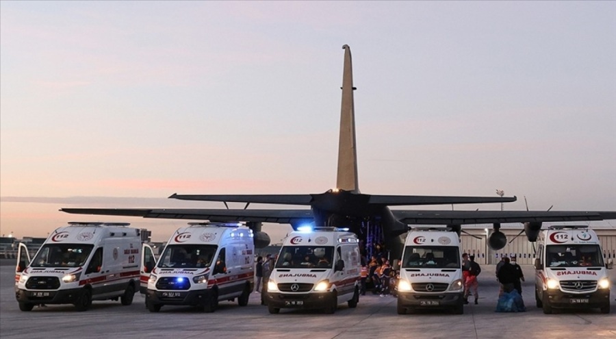 Kahramanmaraş depreminde 51 bin 665 yaralının nakli gerçekleştirildi