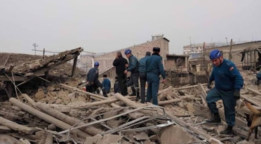 Ermenistan'da patlama! Yaralılar var