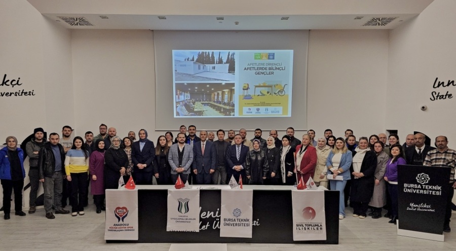 Bursa Teknik Üniversite'sinde afet farkındalık eğitimi verildi