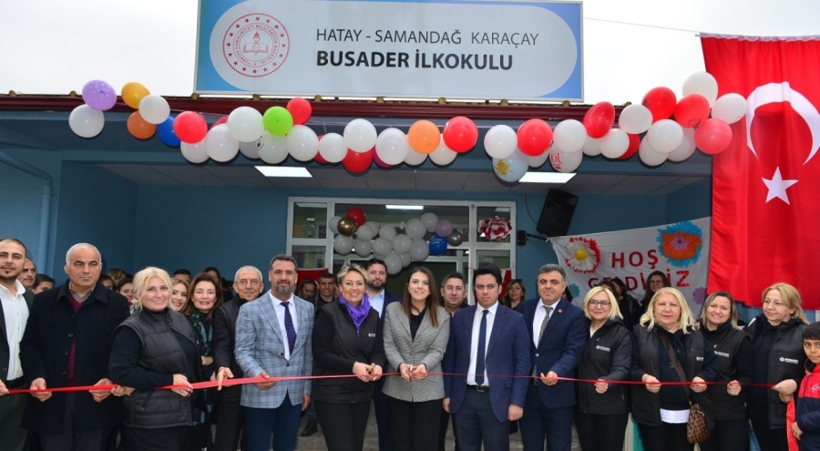 Hatay Samandağ'da BUSADER İlkokulu açıldı
