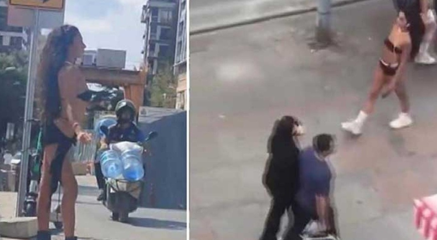 Kadıköy'de fenomen kadın yarı çıplak yürümüştü! Cezası belli oldu