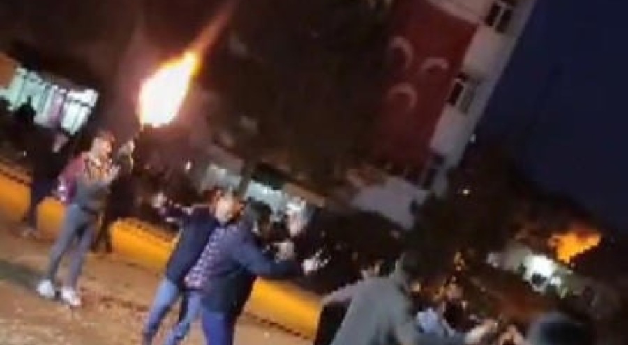 Asker eğlencesinde ortalık savaş alanına döndü