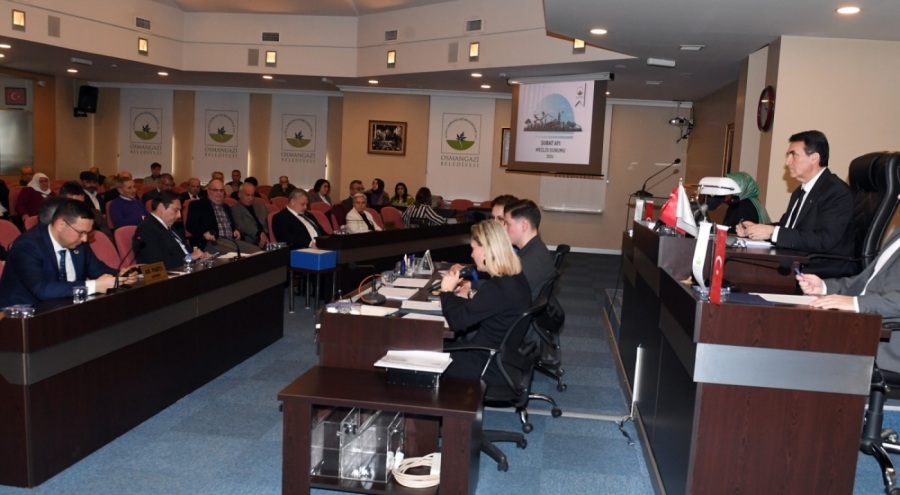 Osmangazi Belediyesi'nin Ocak Ayı Olağan Meclis Toplantısı yapıldı