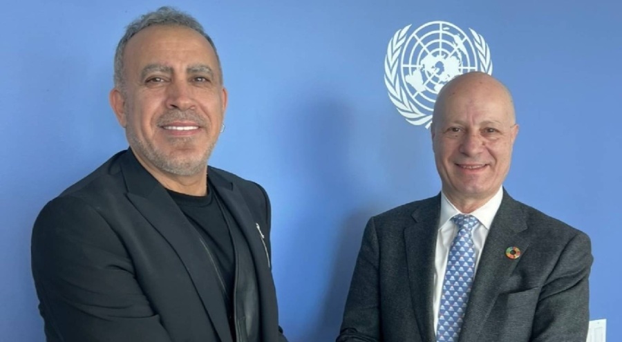 Haluk Levent, Gazze'ye yardım için Birleşmiş Milletler'de