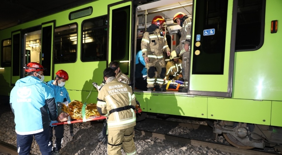 Bursa'da metroda uluslararası tatbikat yapıldı