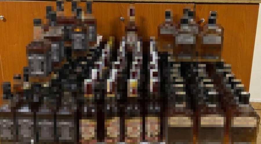 Piyasa değeri 165 bin TL olan kaçak alkol ele geçirildi