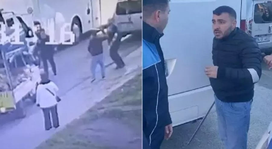 Zabıtaya döner bıçağıyla saldırdı! Tutuklandı