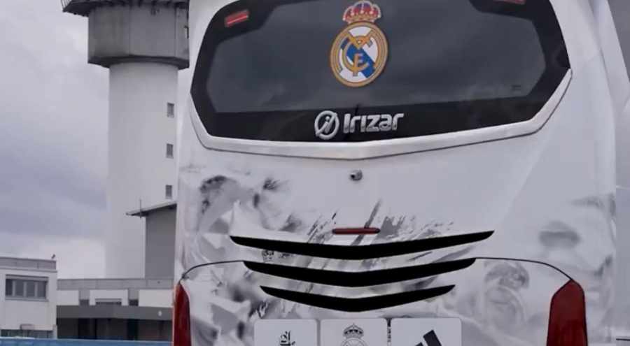 Real Madrid takım otobüsü kaza geçirdi