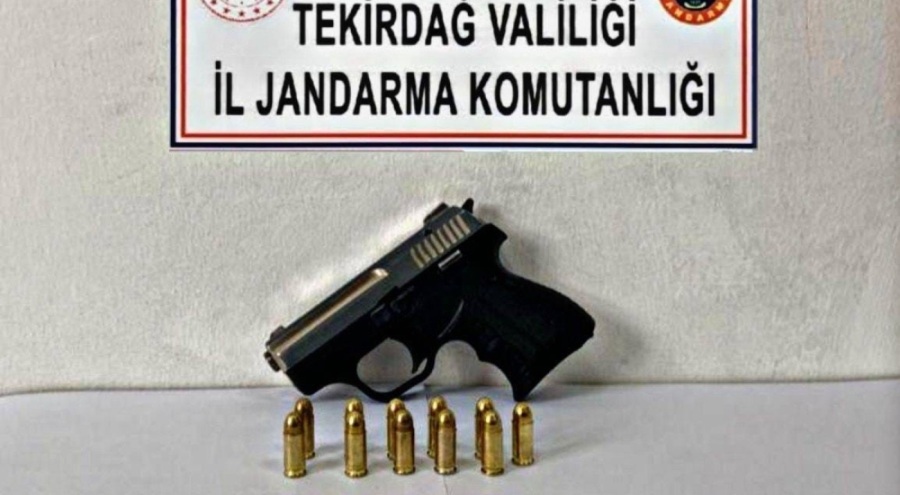 Tekirdağ'da tabancalar ele geçirildi